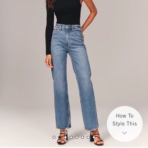 Abercrombie The 90s Relaxed Jean High Rise